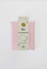 Cotton Stretch Pillowcase | Pink Dot  & Plain Pink