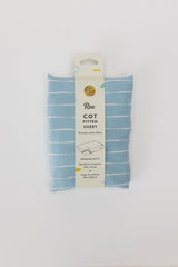 Fitted Cot Sheet | Blue & Ocean