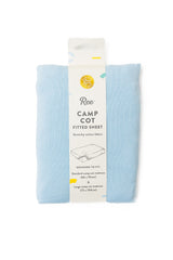 Camp Cot Fitted Sheet| Plain Blue and Ocean