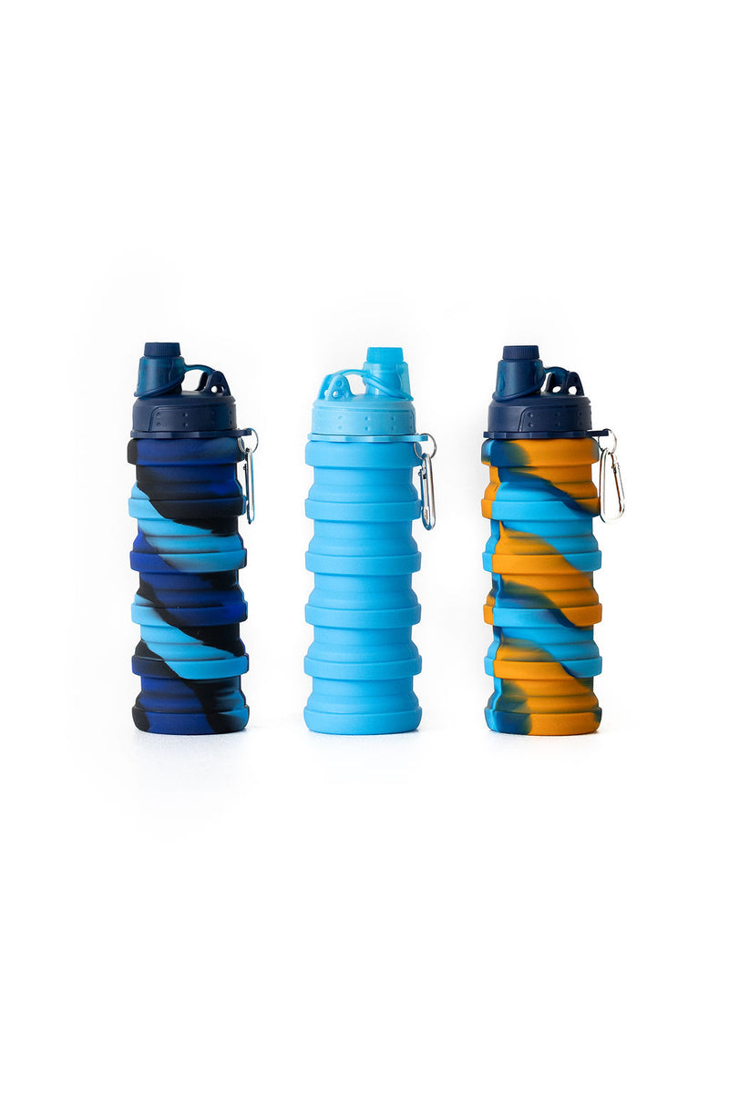 Deep Blue Silicone Bottle