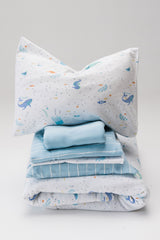 Cotton Stretch Pillowcase | Blue