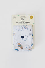 Cotton Stretch Baby Blanket | Space