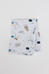Cotton Stretch Baby Blanket | Space