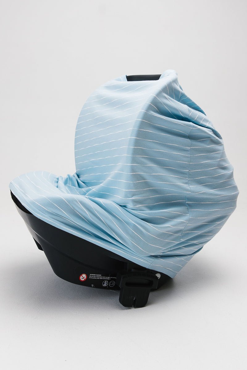 Multi-use Car Seat & Nursing Cover | Blue & Ocean