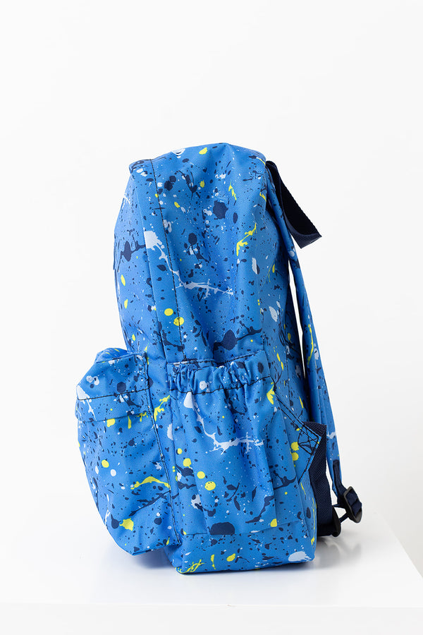 The Explorer Backpack | Blue Splatter